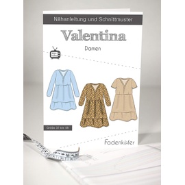 Fadenkäfer Papierschnittmuster Kleid Valentina Damen