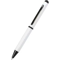 Online Schreibgeräte ONLINE® Kugelschreiber Hexagon Stylus weiß, Schreibfarbe: blau,