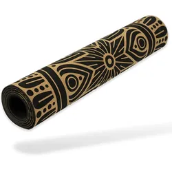Yogamatte Kork 172x61x0,6 cm - Gymnastikmatte - Pilatesmatte braun 6 MM