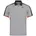 Poloshirt Tennis-Padel atmungsaktiv schnell trocknend hellgrau/orange grau XL
