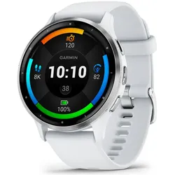 Garmin Venu 3 - 45 mm - verstärktes Polymer Whitestone - intelligente Uhr mit Ba