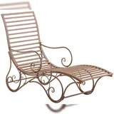 deluke SENTA Sonnenliege 140 x 58 x 101 cm Antik-Braun