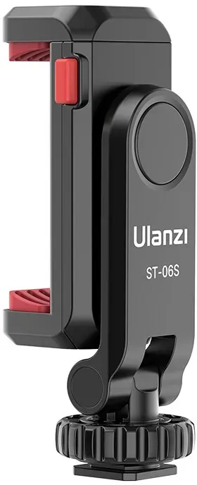 Ulanzi ST-06S Multifunktionaler Cold Shoe Smartphone Halter Schwarz