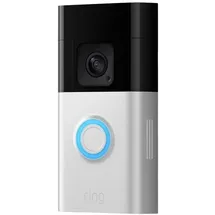 Ring B09WZBVWL9 IP-Video-Türsprechanlage Video Doorbell Plus Nickel (matt), Schwarz