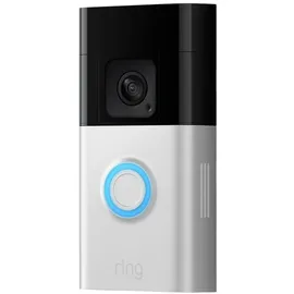 Ring B09WZBVWL9 IP-Video-Türsprechanlage Video Doorbell Plus Nickel (matt), Schwarz