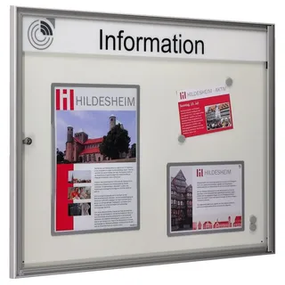 Schaar Design Schaukasten für den Innenbereich 760x500x27 mm, Rückwand: Anthrazit