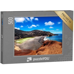 puzzleYOU Puzzle Vulkankrater bei El Golfo, Insel Lanzarote, 500 Puzzleteile, puzzleYOU-Kollektionen Lanzarote