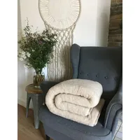 Hollert Wolldecke Merino - Farbe: Beige | Größe: 160