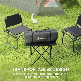 Outsunny Campingzelt 3 Personen Grau