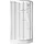 Marwell Komplettdusche Runddusche mit Gleittüren 85 x 205 cm Duschkabine Silber