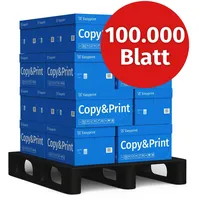 Easyprint Druckerpapier Kopierpapier 100000 Blatt A4 Premium Hochweiß CIE