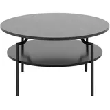 AC Design Furniture Couchtisch Lachea schwarz ¦ Maße (cm): H: 45 Ø: 80