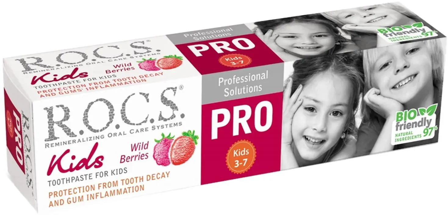 Rocs PRO Kids Wildbeeren Zahncreme 45 g