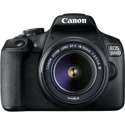 EOS 2000D 24 MP SLR-Kamera-Set Full HD Opt. Zoom Wlan 18 - 55 mm