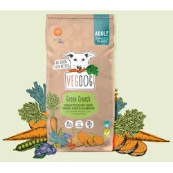 VEGDOG Veganes Hundetrockenfutter Green Crunch Adult