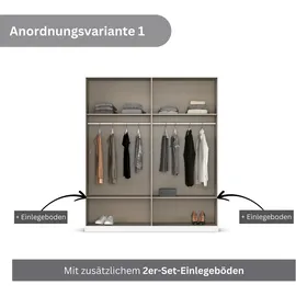 Rauch »Kleiderschrank Kleiderschränke Schrank Garderobe AGORDO mit Glasfront«, (in zwei Griff-Farben), durchdachte Innenausstattung, in 6 Breiten und 2 Höhen MADE IN GERMANY
