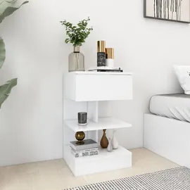 vidaXL Nachtschrank 2 Stk. 40 x 35 x 65 cm Weiß