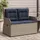 vidaXL Gartenbank 1-tlg 220 x 60 x 70 cm Grau