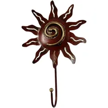 GURU-SHOP Garderobenhaken Star 18 x 12 x 4,5 cm Braun