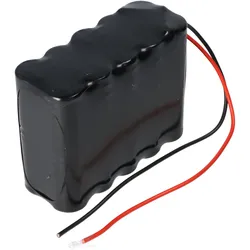 Notleuchtenakku NiCd 24V 1800mAh L2x2x5 Sub-C mit 250mm Kabel passend für G+U RWA Zentrale RZ911A-2
