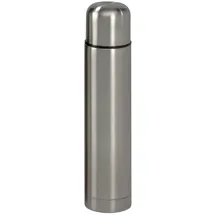 Testrut axentia Edelstahl-Isolierbehälter Isolierflasche für Warm-und Kaltgetränke, Silber, 6.5 cm