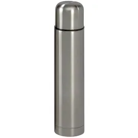 Testrut axentia Edelstahl-Isolierbehälter Isolierflasche für Warm-und Kaltgetränke, Silber, 6.5 cm