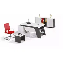 xl moebel gmbh Xlmoebel Büromöbel-Set Weißes Büro-Set mit Eckschreibtisch, Schrank und Couchtisch, (3-tlg., Set 3 tlg (Eckschreibtisch + Couchtisch + Büroschrank), Hergestellt in Europa weiß