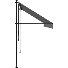 vidaXL Markise Einziehbar 350 x 150 cm anthrazit