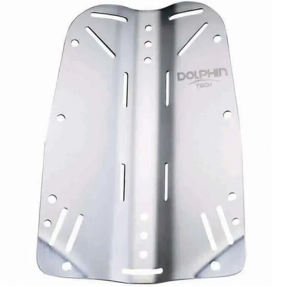 Tecnomar Aluminium Rückplatte - Silver - One Size