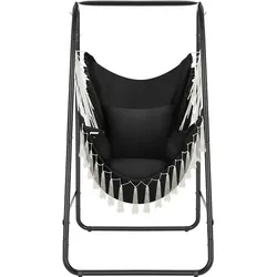 TECTAKE Hängesessel Alison, Boho-Style, Belastbarkeit 160kg