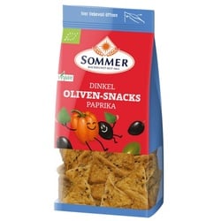 Sommer Oliven-Snacks Dinkel Paprika bio