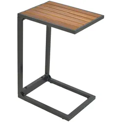 Beistelltisch MERXX "Cee", grau (graphit, natur, graphit, natur), B:41,5cm H:61,5cm T:32cm, Tische, BxTxH: 41,5x32x61,5 cm