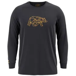 FORSBERG Langar II langarm Shirt mit Logo  / braun/gelb / XXL