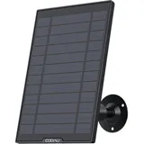 COOAU Solarpanel für solarbetriebene Sicherheitskamera,Akku Überwachungskamera Aussen WLAN IP Kamera Outdoor oder Türklingel, Wetterfest, 360° Einstellbare Halterung,3M Type-C-Kable