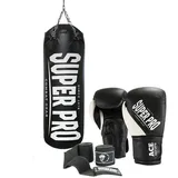 Super Pro Boxset Water Air Bag«, (Set, mit Bandagen-mit Boxhandschuhen), 46092227-0 schwarz/weiß