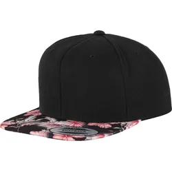 FLEXFIT Floral Snapback - black;red (floral) - One Size
