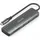 AISENS ASUC-7P025-GR USB-C 7 Ports), Dockingstation - USB Hub, Grau,
