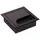 CAVO Kabeldurchlass Kabeldose Eckig 80 x 80 mm Schwarz Eloxiert