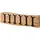 MASSIVMOEBEL24.DE Wandgarderobe Melbourne 100 x 25 x 3 cm Akazie