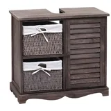 MCW Waschbeckenunterschrank 65 x 60 cm Grau/Braun