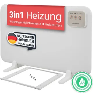 Heidenfeld HF-TH120 Infrarot Heizstrahler 0,12 kW Weiß