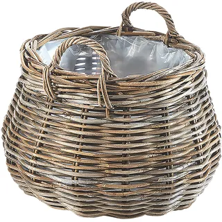 Kobolo Pflanzkübel LINEDBASKETXX in Grau | Gr.: onesize