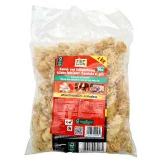 Anzünder 1 kg Kaminanzünder Holzwolle Grillanzünder Feueranzünder