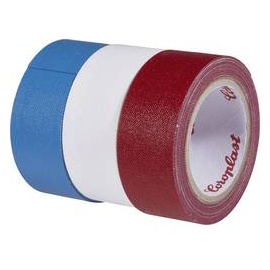 Coroplast 31081 31081 Gewebeklebeband Blau, Rot, Weiß (L x B) 2.5m x 19mm 3St.