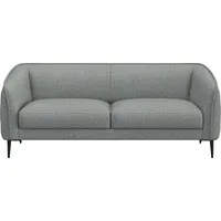 2,5-Sitzer FLEXLUX "Belle Designsofa, Couch, bequem durch Kaltschaum im Sitz", blau (sky blau), B:188cm H:74cm T:89cm, 62% Polyester/17%Cotton/14%Viscose/7%linen, Sofas, Skandinavisches Design, In hochwertiger Verarbeitung