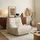 [en.casa] Bodensessel Kodsø Polyester 75 x 90 x 100 cm Beige