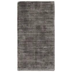 Teppich DEKOWE "Harry", grau (schiefer), B:160cm H:12mm L:230cm, Viskose, Teppiche, Kurzflor, Vintage Design, Wohnzimmer