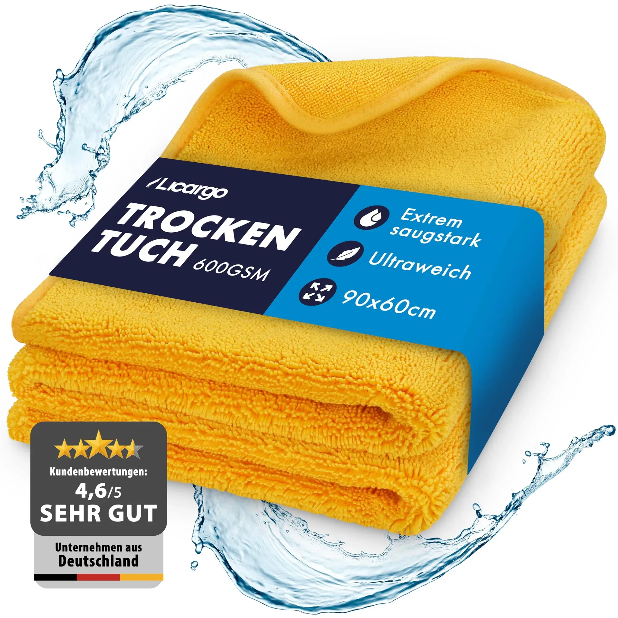 licargo auto trockentuch xxl 90x60cm