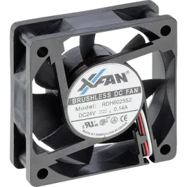 X-FAN RDH6025S2 Axiallüfter 24 V/DC 25.8 m3/h (L x B x H) 60 x 60 x 25 mm