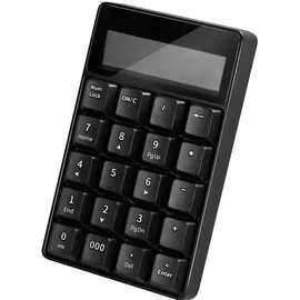 Logilink ID0200 - Kabelloses Keypad mit Taschenrechner und LCD Display, schwarz